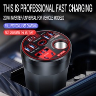 new car inverter charger12V24V Turn220V Universal Power Converter QC3.0USB Fast Charge4.6