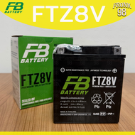 FB แบตเตอรี่ รุ่น FTZ8V (12V 7.4AH) แบบแห้ง (สำหรับรถจักรยานยนต์) : XMAX