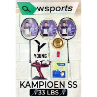 Original YOUNG KAMPIOEN SS 7 8 9 33LBS Badminton Racket