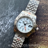 WMNP Seiko Mod Homage Custom ExplorerII Seiko NH34A Movement GMT Roadpolar