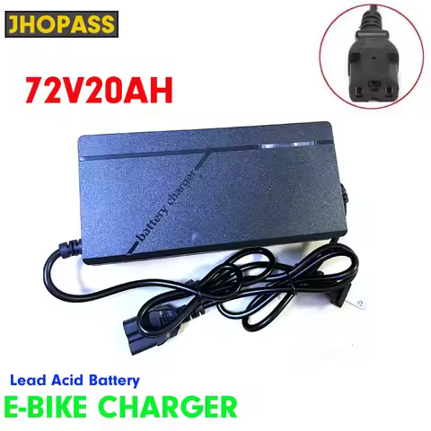 LED HD 72V 20AH Lead acid AGM GEL SLA VRLA battery charger for scooter ebike Motor bike &AC110V-220V