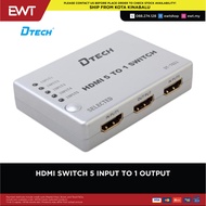 DTECH HDMI SWITCH 5 INPUT TO 1 OUTPUT