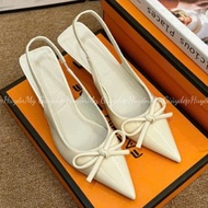 Model A24_high heels with leather bow straps, super beautiful and stylish, hugs the feet, flatters t