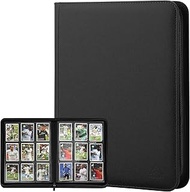 Arkeiliy Card Binder 9 Pocket, Double Sided Pockets Trading Card Binder with 30 Sleeves, Premium Zip