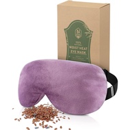 Aroma Season Warm Eye Compress For Dry Eyes, Moist Heat Flaxseed Lavender Scent Microwave Heating Ma