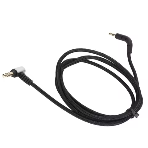 Headphone Replacement Cable Right Angle Gold Plated Plug Headset Upgrade Wire For Bowers And Wilkins