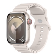 สำหรับนาฬิกา Apple สายมหาสมุทร Ultra 2/Ultra 49Mm 38Mm 42Mm 44Mm 40Mm สายยืดกีฬา IWatch Series 9/SE2/6/5/4แถบซิลิโคนผู้หญิงผู้ชายสำหรับ Apple Watch Series 9 8/7
