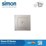 SIMON E3 TV Socket Gray