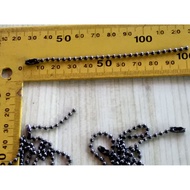 Mote Chain / Pepper Chain / Pearl Chain 2 x 95 mm Black