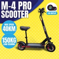 Scooter Electric Skuter Elektrik Dewasa 150kg E Scooter Adult Heavy Duty M4 PRO 40km Electric Scoote