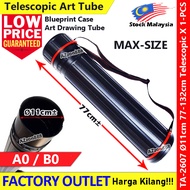 A0/B0 Telescopic Drawing Tube Blueprint Case Art Drawing Storage Tube Terlaris Art Color Painting Ba