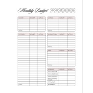Monthly Budget Planner