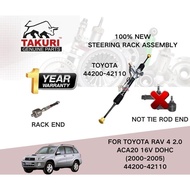 100% NEW STEERING RACK ASSY ASSEMBLY 44200-42110 FOR TOYOTA RAV 4 2.0 ACA20 16V DOHC (2000-2005)