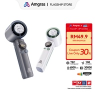Amgras MetaHeld Fan Pro Portable Turbo Fan High Speed kipas mini fan cooler 100 Level Adjustment LED