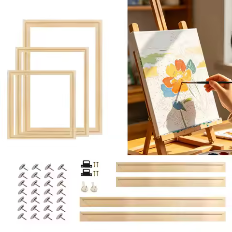 Canvas Frame Wooden Frames Wooden Photo Oil Painting Canvas Diamond Painting Frames Canvas Wood Wall