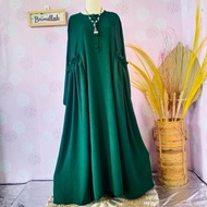 Gamis Jumbo-Bilqees Humaira Jumbo || Bahan Crinkle Air flow || Dress Terbaru