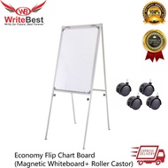 Economy Flip Chart Magnetic Whiteboard Stand 2‘ x 3’ (60cm X 90cm)Suitable for School/ Training/ Tui