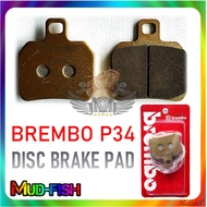 BREMBO P34 DISC BRAKE PAD (GOLD)