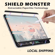 ShieldMonster Retractable Paperlike iPad Screen Protector Magnetic For iPad GEN 10|Air 5/4|Pro 11|10.2|10.5|12.9|Mini