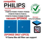 (2PCS) Vacuum Cleaner Filter Sponge For Philips FC8010 FC9351 FC9331 FC9332 FC9570 FC9515 FC9516 FC9