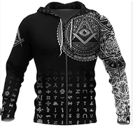 3D HOODIE-  XZX180305   Freemason Masonic Lodge Freemasonry All Over Print Hoodie 21