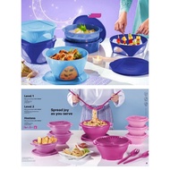 READY STOCK Tupperware Outdoor Dining Bowl 2.5L 4.3L One Touch Server 2.0L Servelier Bowl 700ML 1.5L