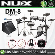 NUX DM-8 5 Piece Professional Digital Electronic Drum Set with Remo Mesh Head (DM8 DM 8)