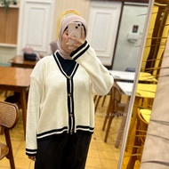 LAPAKSHOP HECTIC Kiyomi Knit Cardigan Oversize Premium - Cardigan Premium KnitWanita - Korean Look C