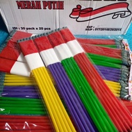 MERAH Stick flag/ whistle flag RED WHITE flag plastic flag