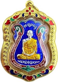 CTLHJ 009.Casing LP Ruay Buddha Thai Amulet, a Lucky Talisman for Wealth and Protection., titanium steel, No Gemstone
