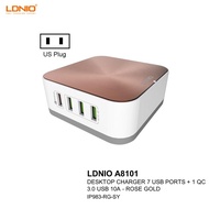 LDNIO A8101 DESKTOP CHARGER 7 USB PORTS + 1 QC 3.0 USB 10A