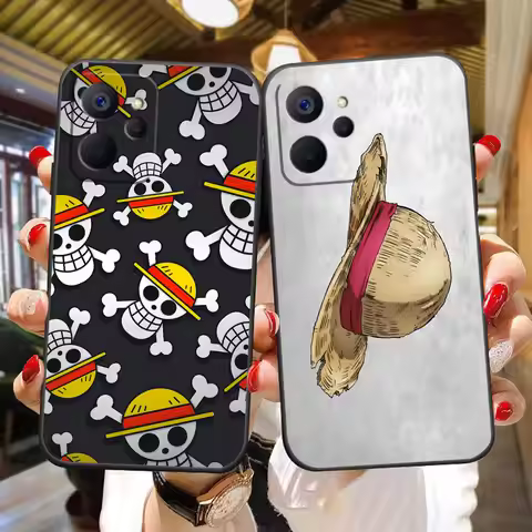 One P-Piece Luffy Straw Hat Phone Case For Realme C83 C85 C75 C71 C65 C63 C55 C53 C35 C33 C30 C21 C2