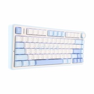 AULA WIRELESS/BLUETOOTH KEYBOARD F75 LIGHTBLUE WHITE