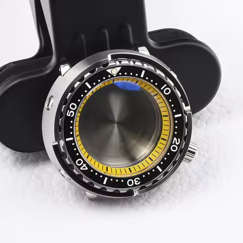 HEIMDALLR watchcase super luminous StainlessSteel Tuna Can diving case fit Seiko mod for NH35A NH36A
