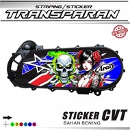 CVT BLOCK STICKER STRIP TRANSPARENT CVT BACK STRIPING MOTORCYCLE STICKER VARIATIONS