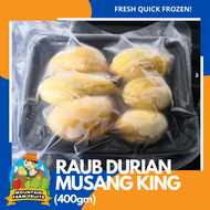 Pahang Raub Durian Musang King (400gm) : Fresh Quick Frozen Pulp -Durian Seafood Fresh Frozen Food F