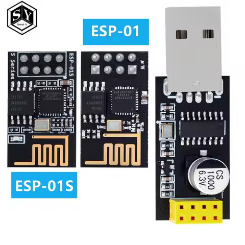 ESP01 Programmer Adapter UART GPIO0 ESP-01 Adaptaterr ESP8266 CH340G USB to ESP8266 Serial Wireless 