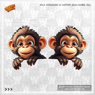 FUNNY FUNNY MONKEY STICKERS FOR MOTORBIKES AND CARS FUNNY monkey STICKERS MOTORCYCLE STICKER MOTORBI
