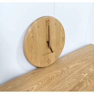 BY385 Creative Home Log Clock Wall Clock White Oak Clock Cloud Clock Auspicious Cloud Wall Clock Jap
