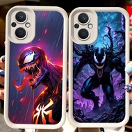 H101 Marvel Venom White Casing for OPPO Reno 8Z 7 7Z Find X5 8 Lite 5G