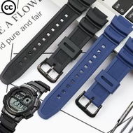 CC Rubber Strap For CASIO AE-1500 ae-1500wh AE-1500WHX Resin Silicone Watch Bracelet Durable Watchba