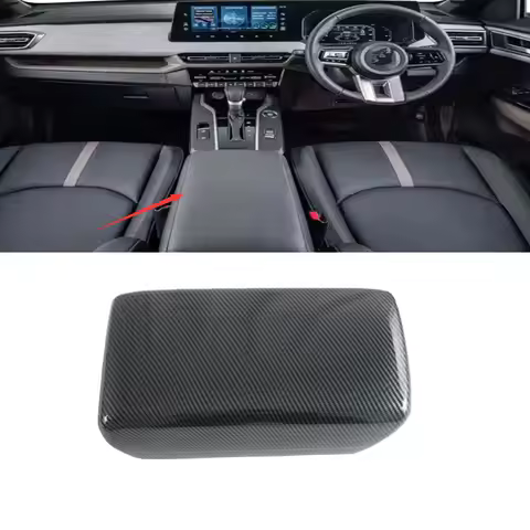For Mitsubishi Xforce Outlander Sport 2025 20262 Carbon Fiber Color Center Control Armrest Panel Cov