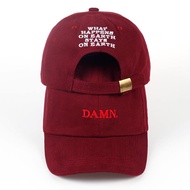 Embroidered DAMN Dad Hat Hip Hop Stitched Kendrick Lamar Unstructured Rapper Snapback Baseball Cap
