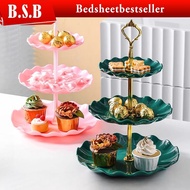 3 Tier High Tea Stand Dessert Cupcake Cakes Fruit Party Serving Platter Tray Food Tower Plates