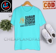 KAOS DISTRO KATA KATA SABARSYUKURISTGHFAR KUNCI HIDUP BAHAGIA/KAOS KATA KATA BIJAK/KAOS KATA KATA SA