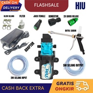 Alat Cuci Steam Motor Hiu Original Dinamo Pompa Dc 12v Hiu 6.5Bar 100psi 5Lpm / Paket Lengkap Alat C