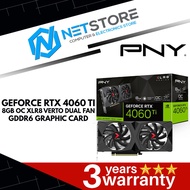PNY GEFORCE RTX 4060 TI 8GB OC XLR8 VERTO DUAL FAN GDDR6 GRAPHIC CARD - VCG4060T8DFXPB1-O