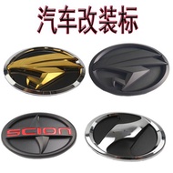 Apply to Toyota Harrier  logo scion  Lightning mark Eagle Gold matt  Black Chrome Emblem Logo