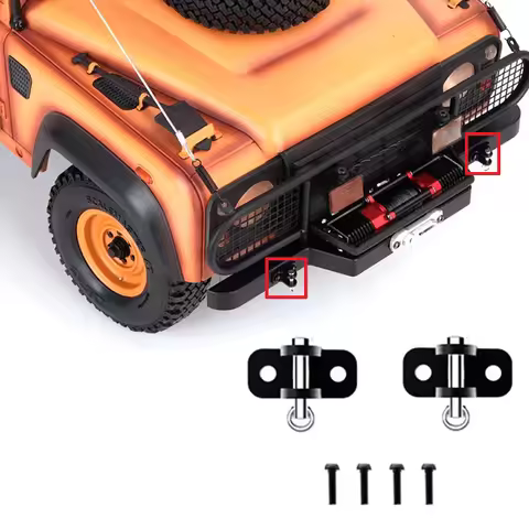 2pcs D1RC Metal Front Bumper Tow Hook for 1/10 RC Crawler Car Traxxas RC4WD D90 D110 Diy Parts