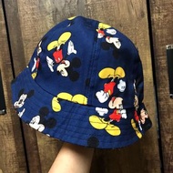 《米奇Mickey》藍色 牛仔 漁夫帽 迪士尼 文青 配件 穿搭 帽子